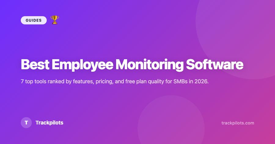 Best Employee Monitoring Software 2026 — Top 10 Compared