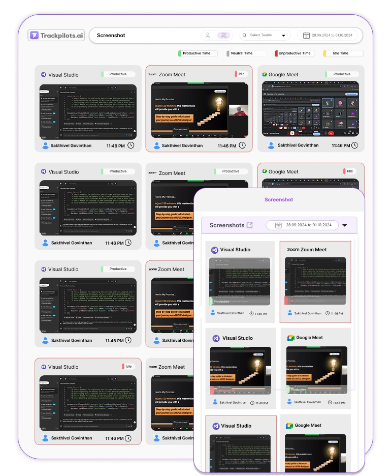 stealth screenshot monitoring software capturing employee screen silently without notification